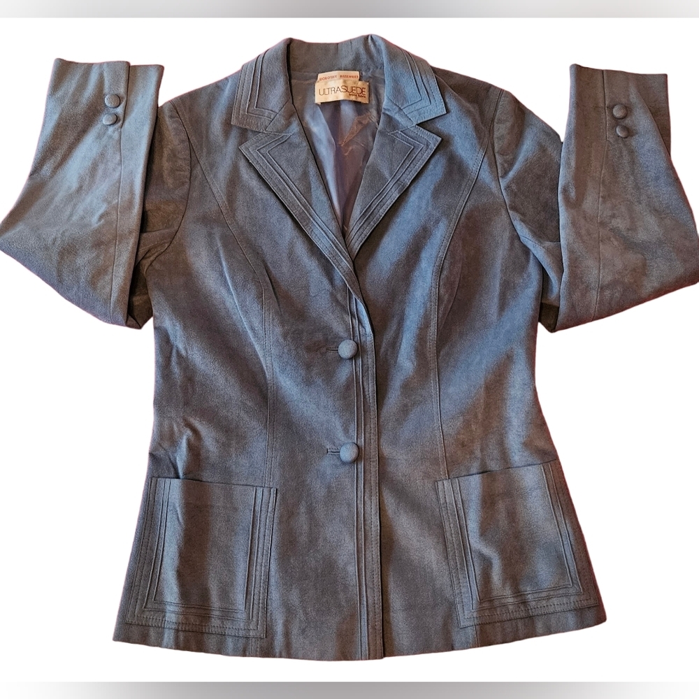 Vintage 70s Ultra Suede Skirt Suit - Picture 3 of 13